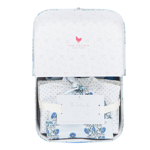 Nesting Box in Blue Bouquet Floral