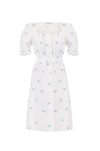 Brigitte Mini Dress in Linum