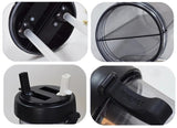 gourde double compartiment noire