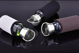 Gourde en verre bouchon inox