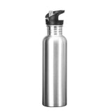 Gourde inox simple paroi avec paille