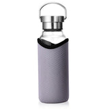 Gourde en verre bouchon inox