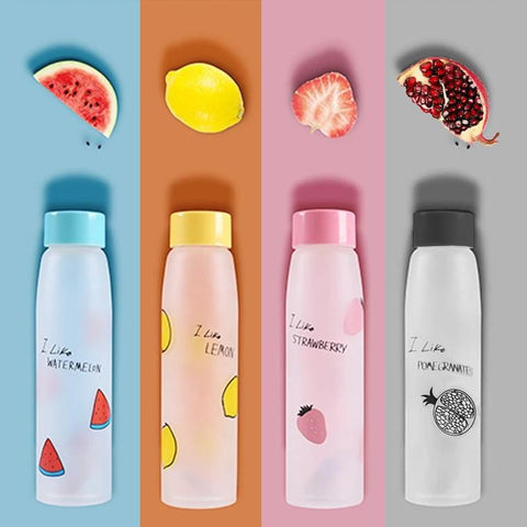 Gourdes en verre dépoli motif Fruit