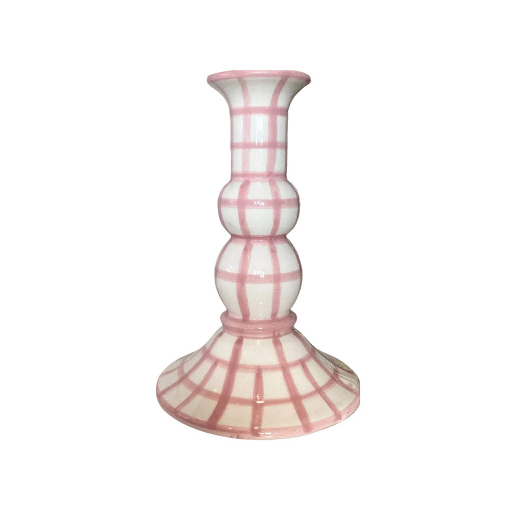 Lumiere Gingham Candle Holder