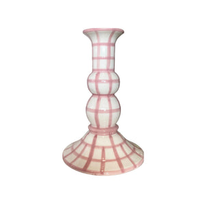 Lumiere Gingham Candle Holder