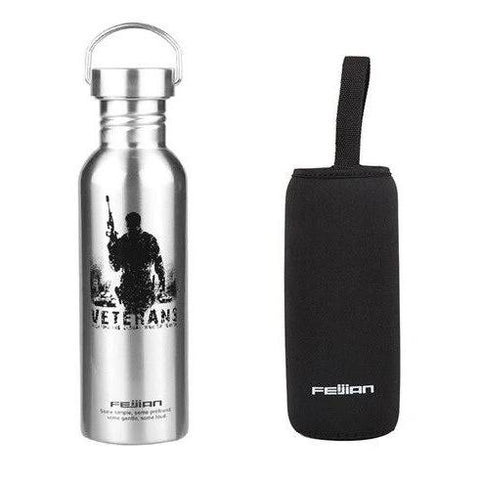 Gourde inox avec housse