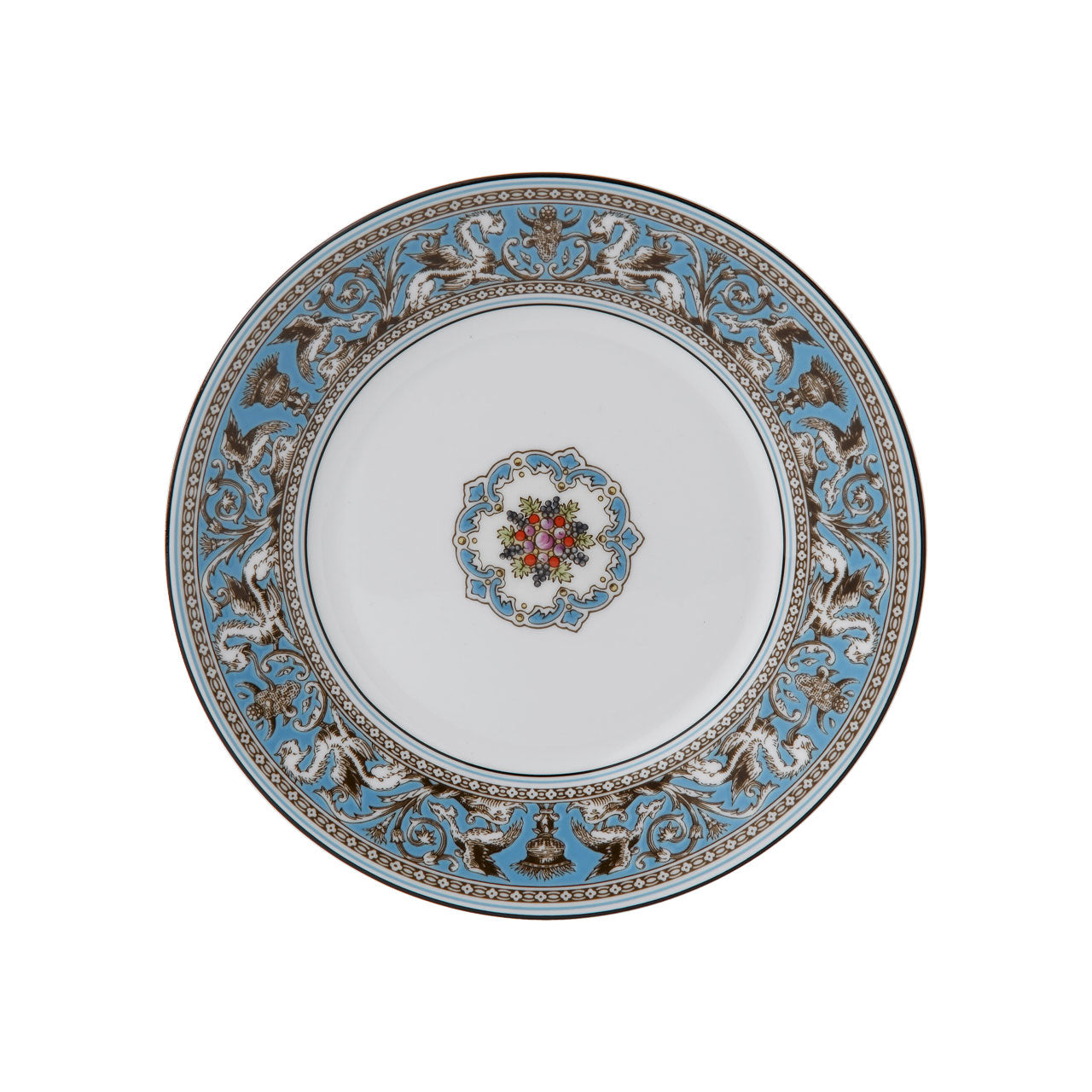 Florentine Turquoise Salad Plate 8"