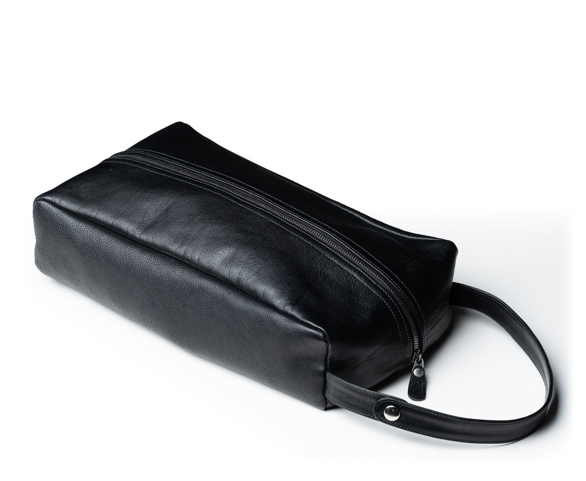 Travel Shoe Kit | Vintage Black Leather