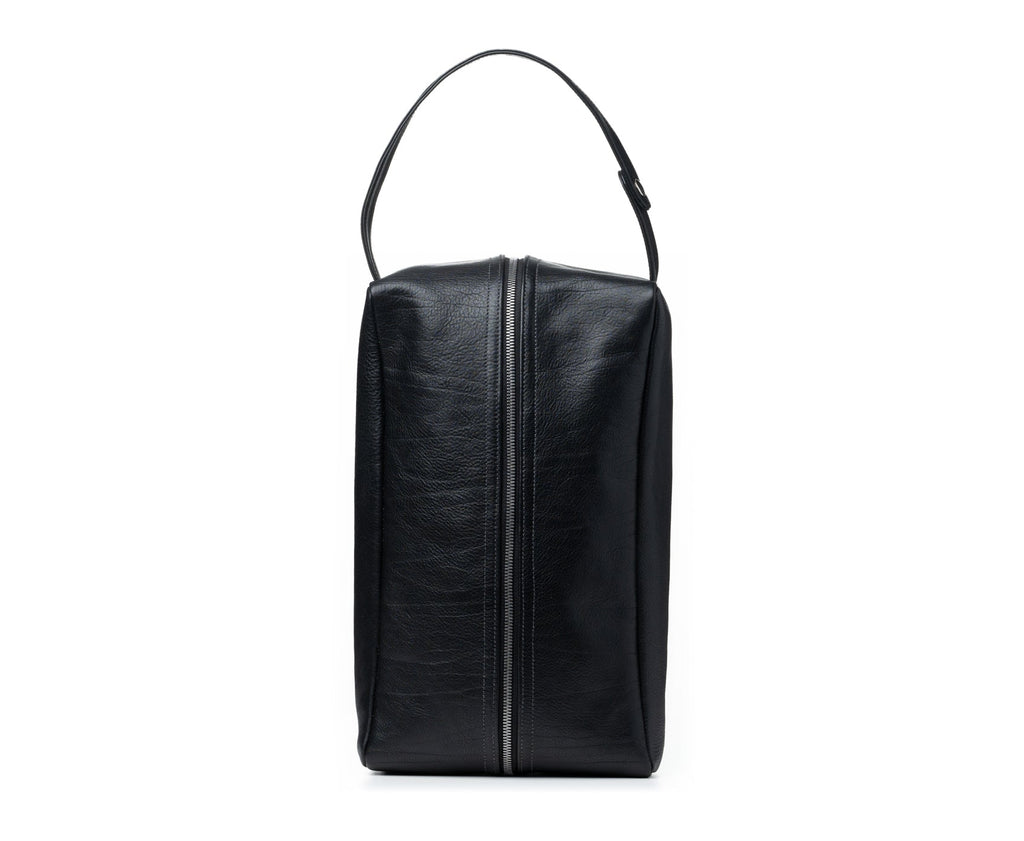 Travel Shoe Kit | Vintage Black Leather